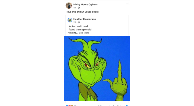 Henrico School Board Chair apologizes for sharing ‘offensive’ Dr. Seuss post