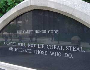 The honor code Is the heart of the VMI experience