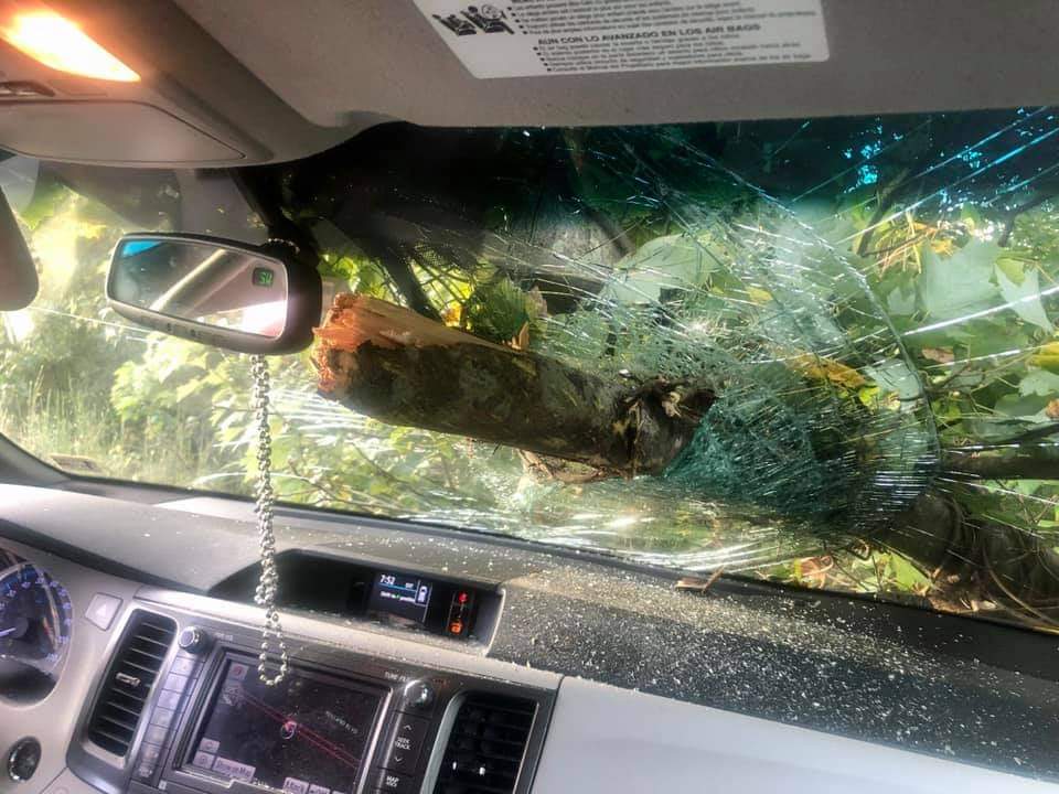 Couple escapes harrowing accident on I-64