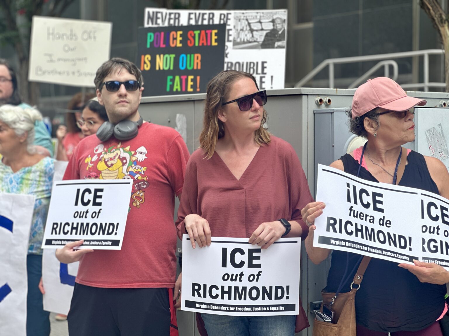 Protesters in Richmond call for ban on local cooperation with ICE after wave of detentions